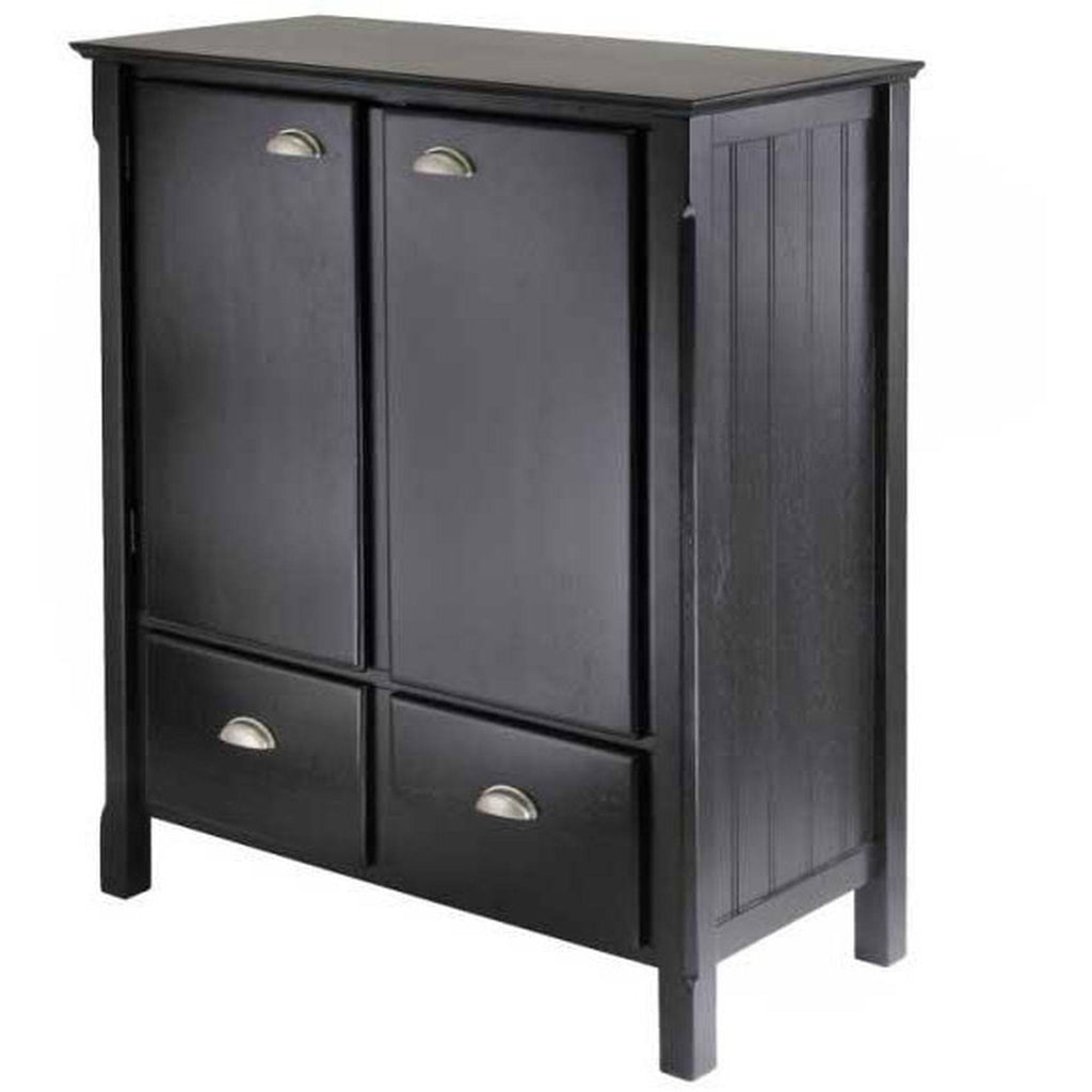 Black Cabinet with Drawers W451654