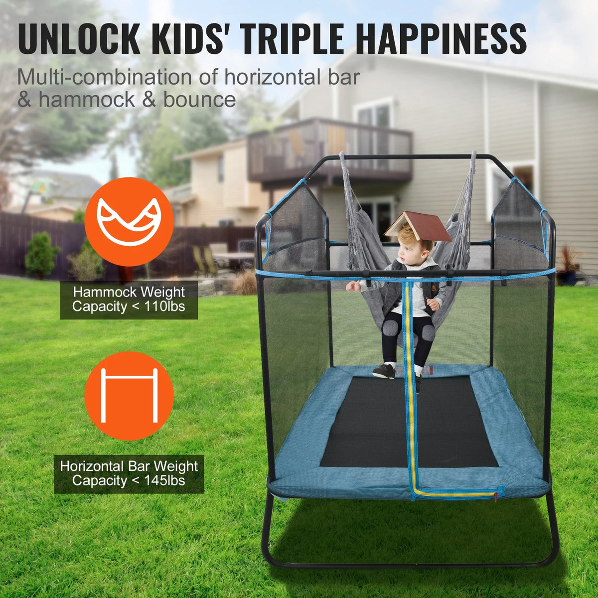 6FT Trampoline with Enclosure Net J24443