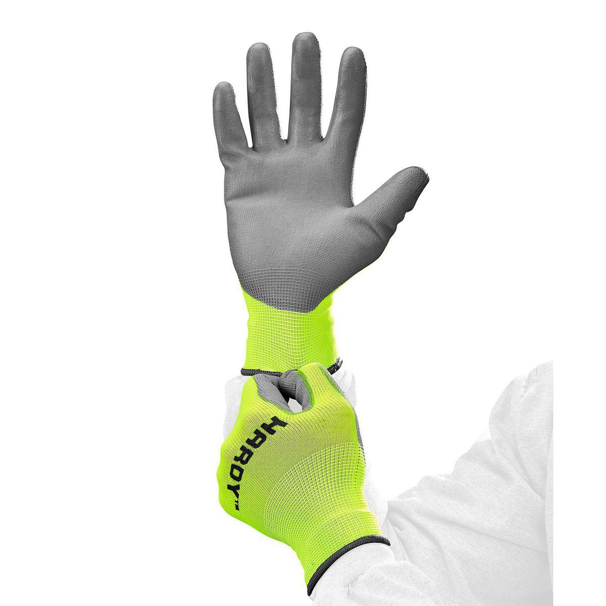 Hi-Vis Polyurethane-Coated Work Gloves A693