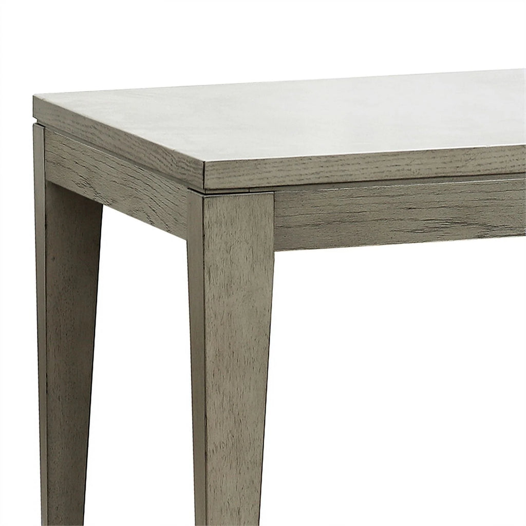 Contemporary Wood Dining Table in Dove Gray Q111354