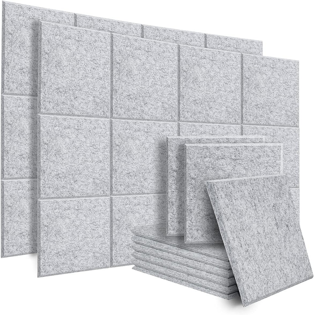 12 Pack Acoustic Panels Sound Dampening Panels, Brown C5973