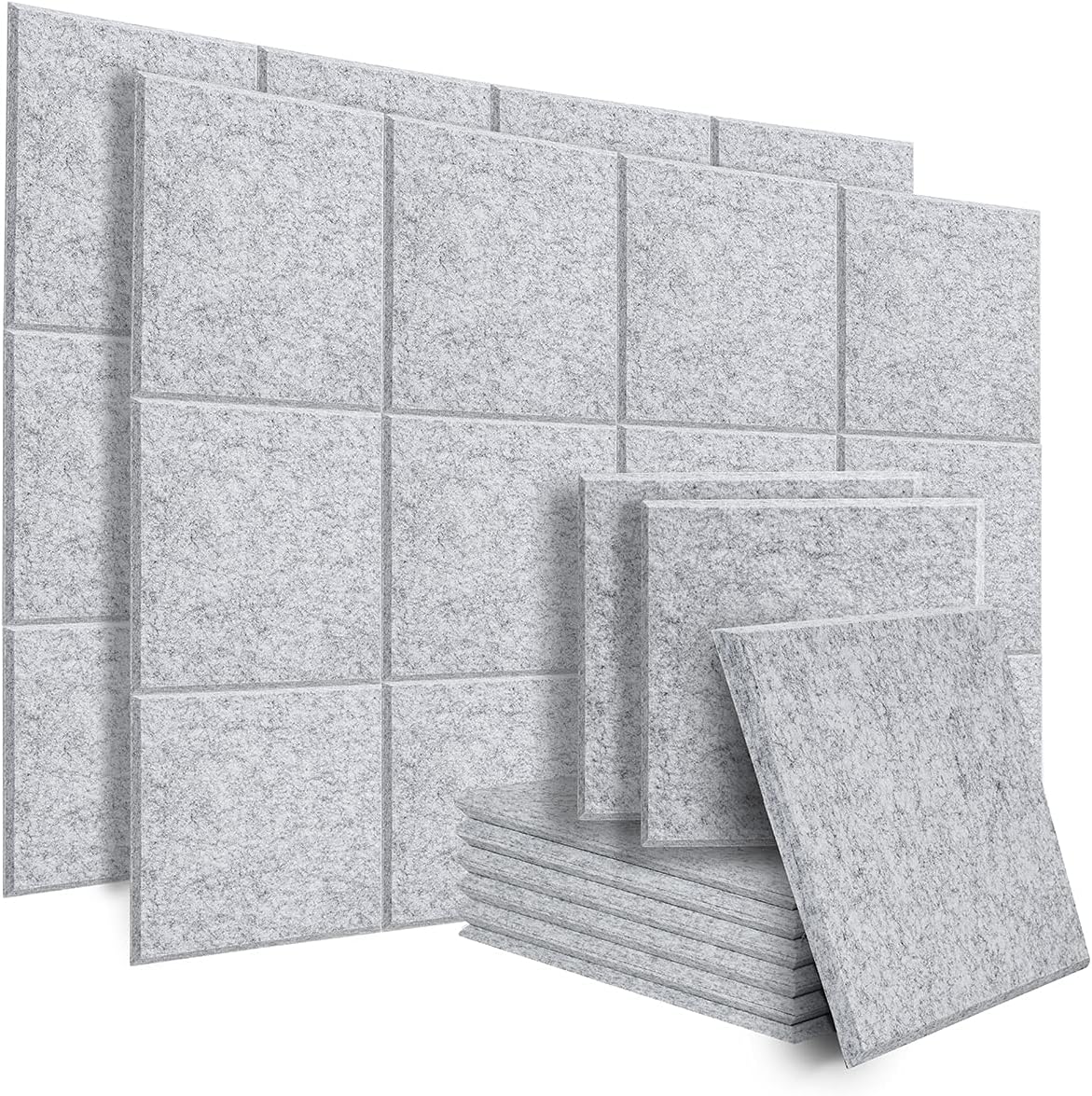 12 Pack Acoustic Panels Sound Dampening Panels, Brown C5973