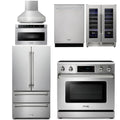 36 Electric Range, Range Hood, Microwave, Refrigerator, Dishwasher, Wine Cooler G98006
