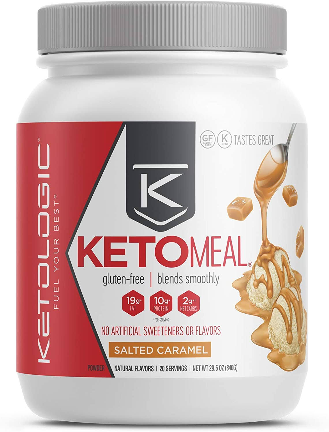 Keto Meal Replacement Shake Powder Salted Caramel 20 Servings S224632