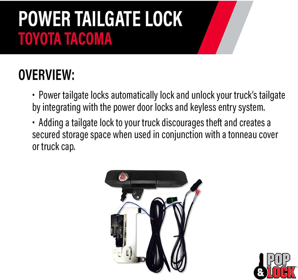Black Power Tailgate Lock L46233