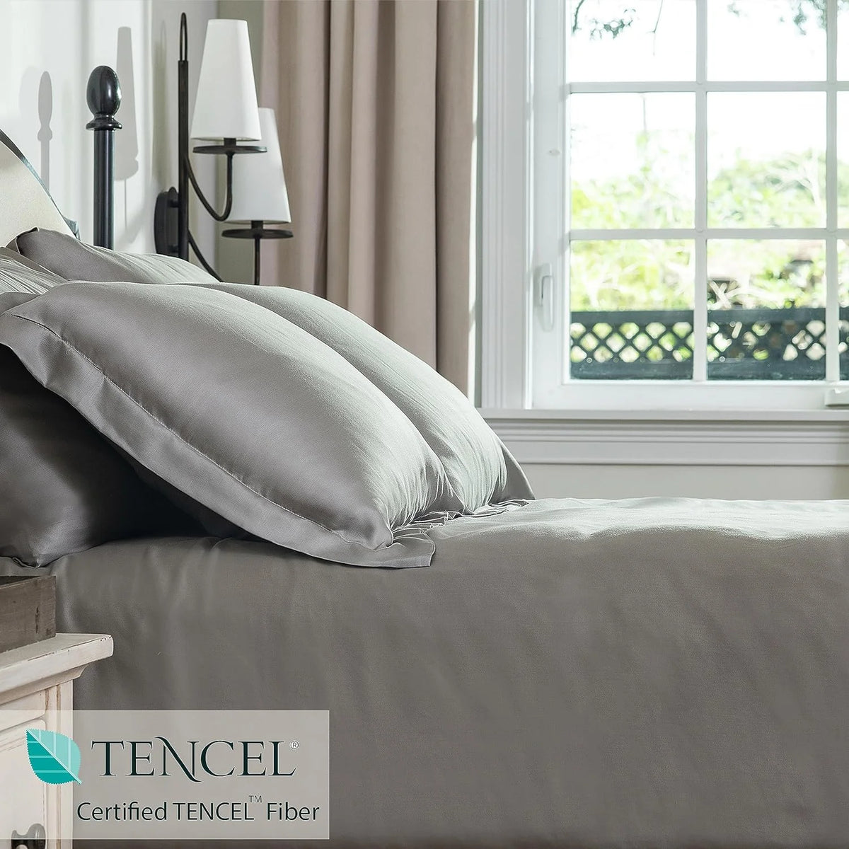 100% Eucalyptus Lyocell Tencel Queen 3 Piece Fitted Sheet Set V45729
