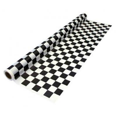 Shiny Black and White Checkered Car Wrap Decorative Vinyl Film 152cm x 50cm C225991