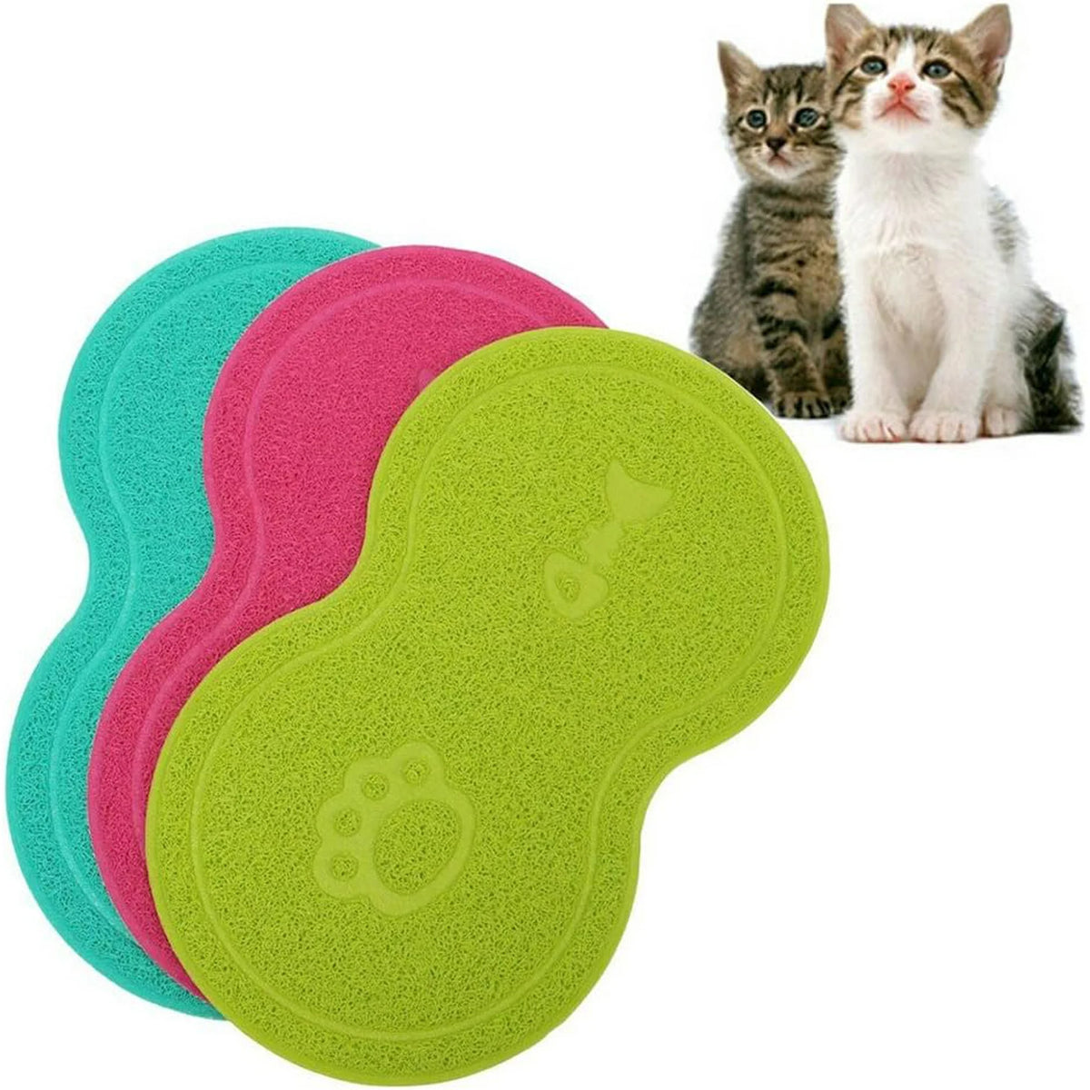 Gray PVC Pet Feeding Mat Q90415