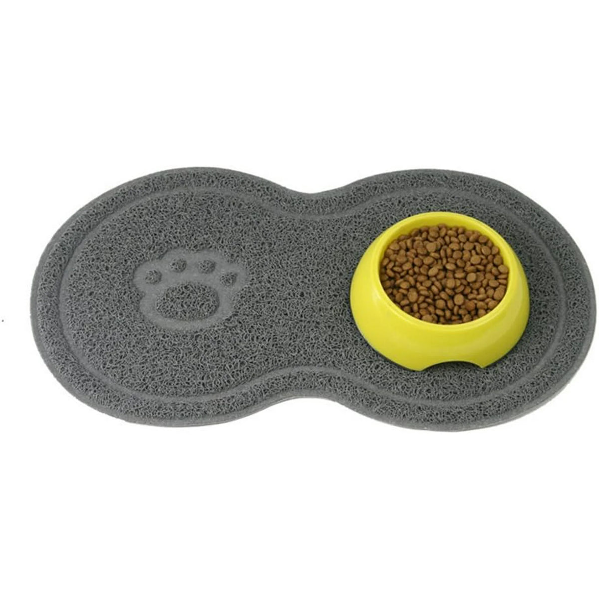 Gray PVC Pet Feeding Mat Q90415