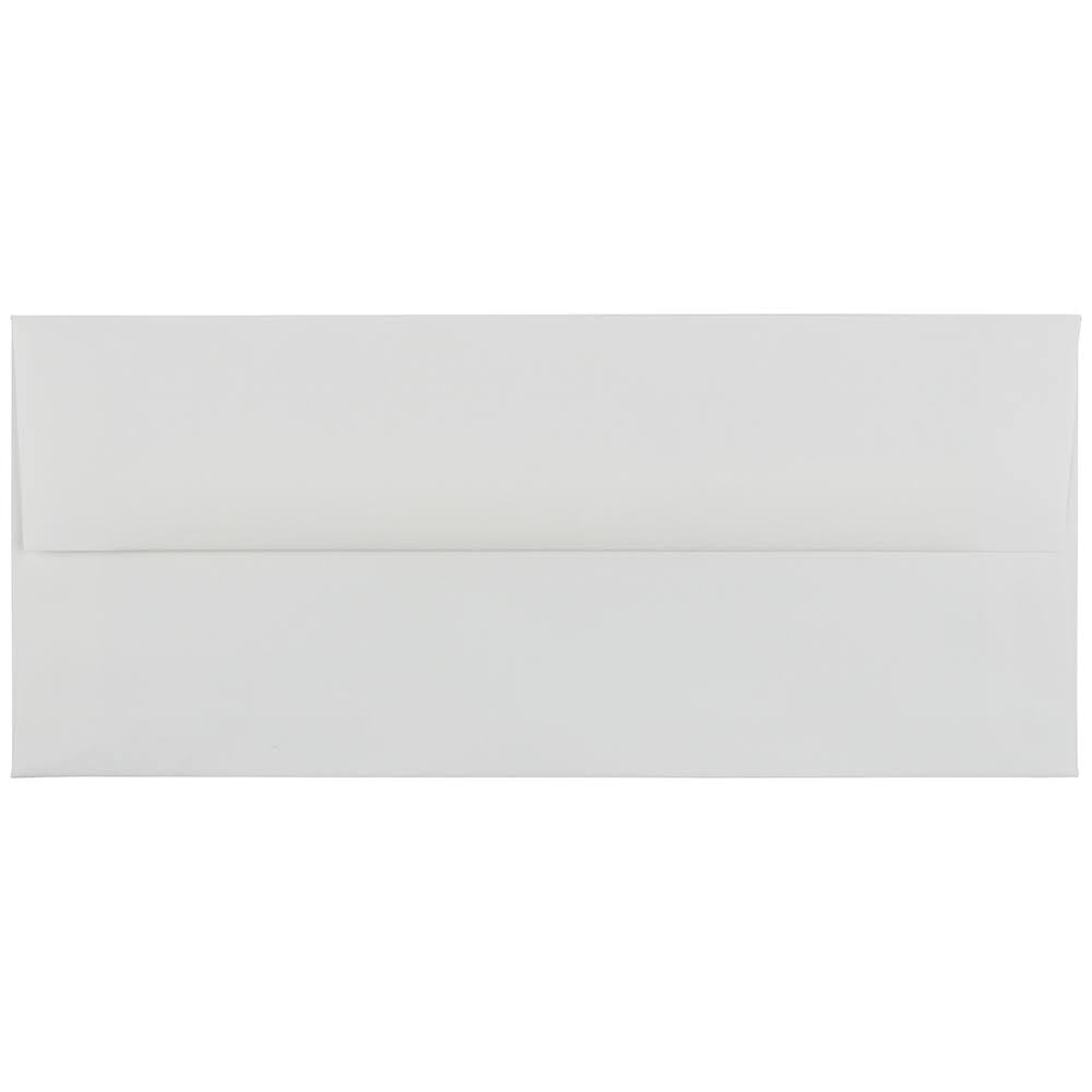 #10 Business Envelopes, 4 1/8 x 9 1/2, Bright White Laid, 1000/Carton K830