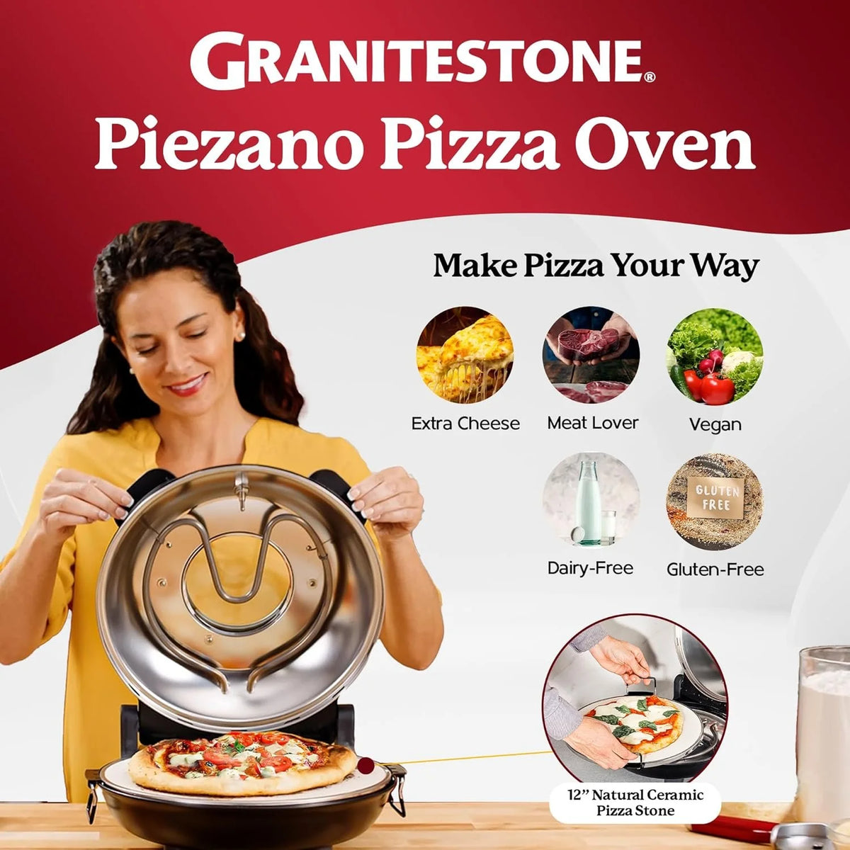 12 Inch Electric Pizza Oven J904