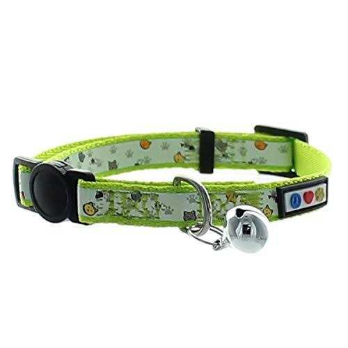 Cat Collar with Safety Buckle and Removable Bell C85673