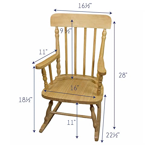 Natural Childrens Rocking Chair X2978
