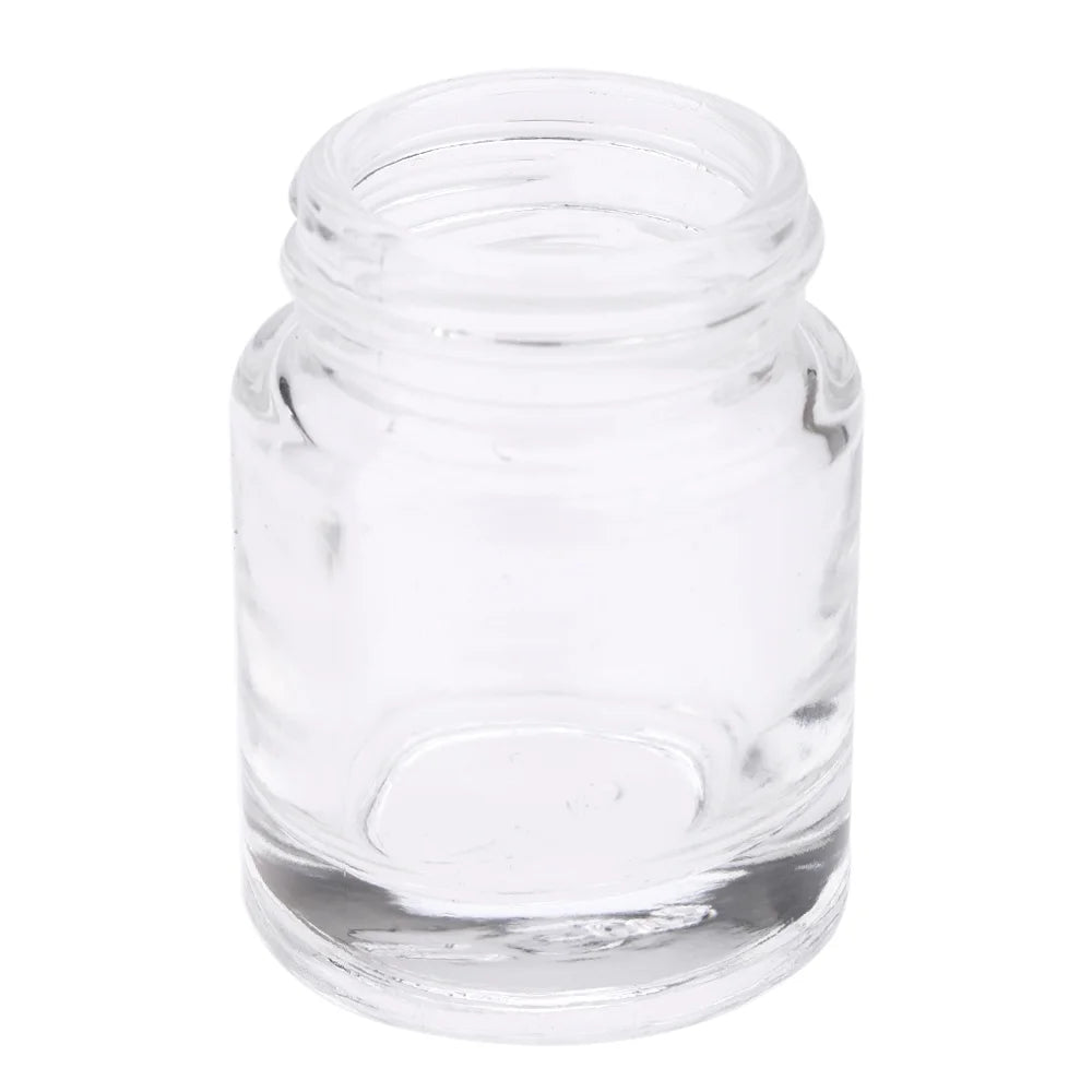 10PCS Airbrush Glass Bottles with 30° Angle Adapter Lid Q33121