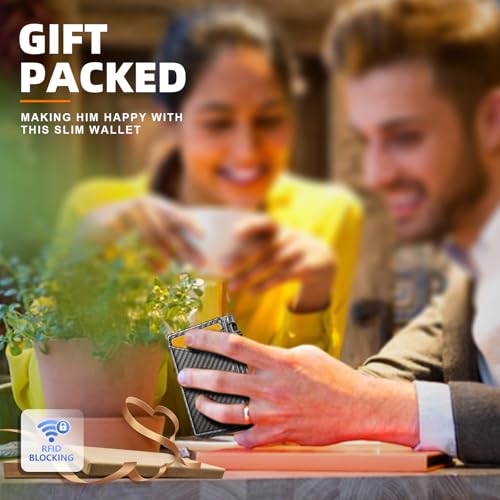 Men Wallet Money Clip Wallet Slim 9 Cards Metal Credit Card Case Magnetic Leather Flip O416169