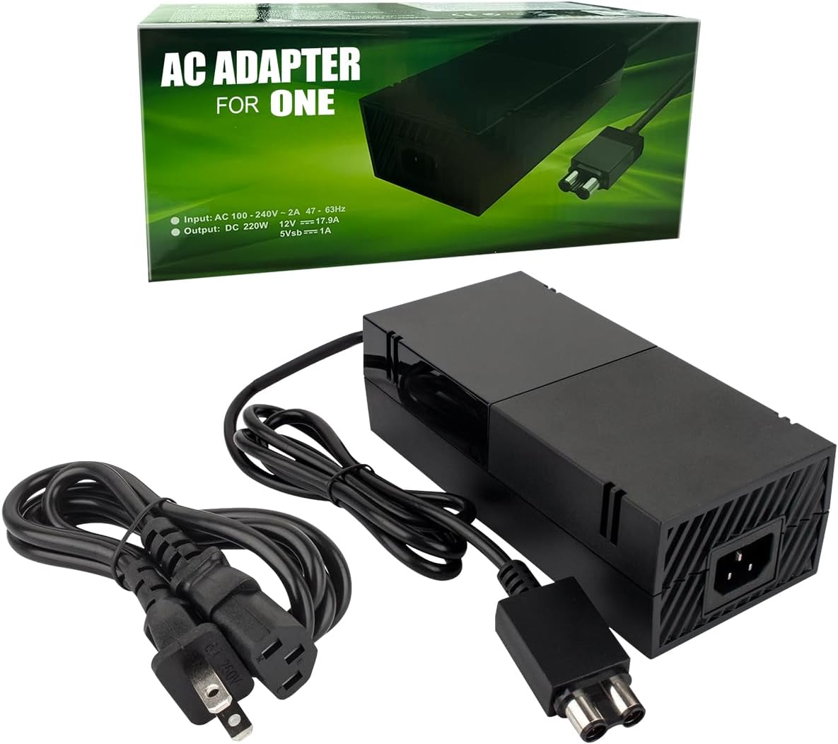 Black Power Supply AC Adapter for Xbox One Console H434490