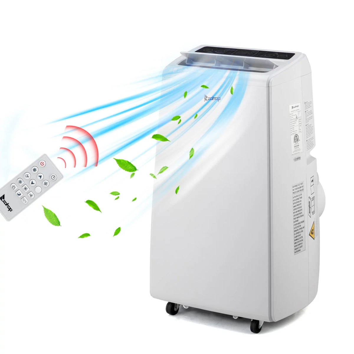 13000BTU Portable Air Conditioner Cooling Heating Dehumidification Fan H763