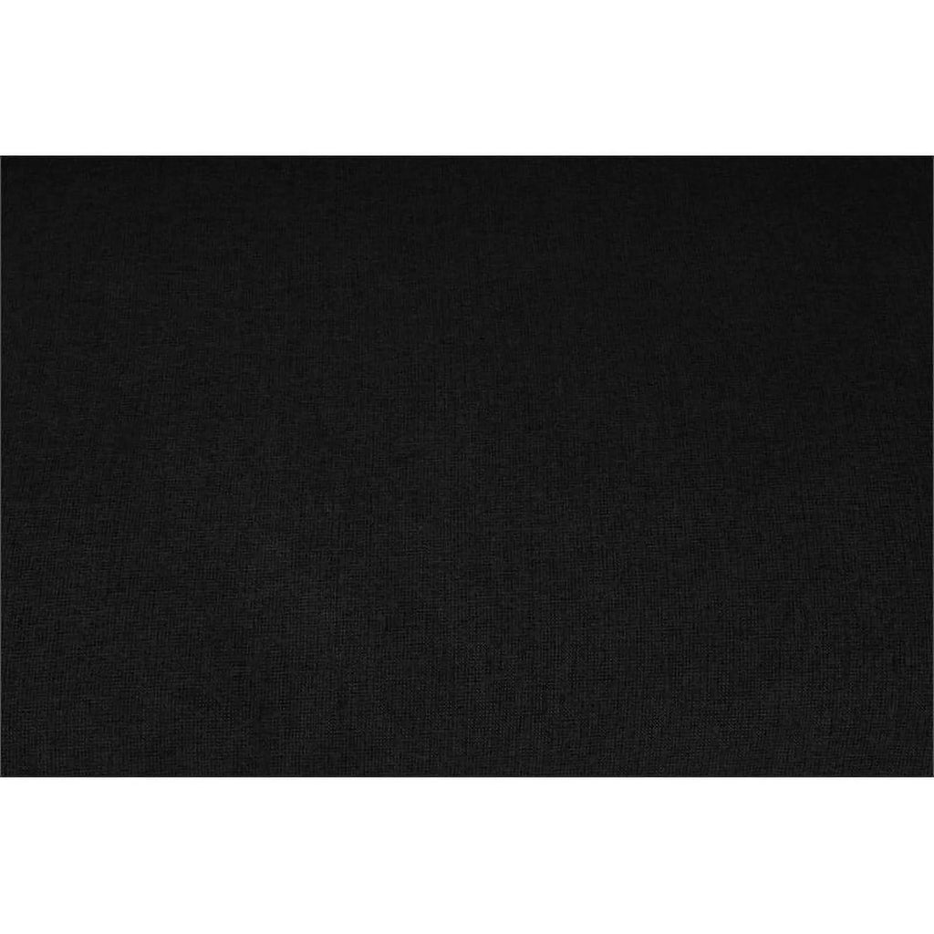 Black Linen Fabric Modular Sectional F697554