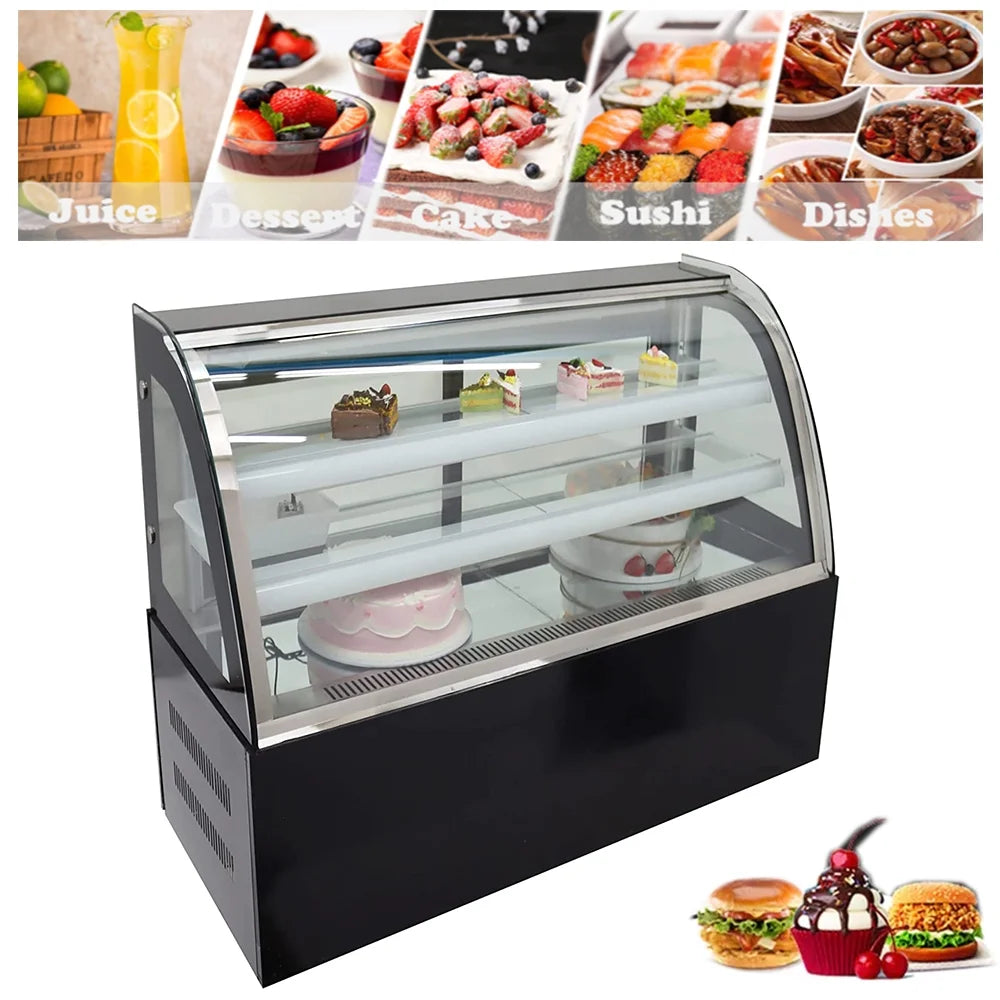 Refrigerated Cake Showcase Countertop Bakery Cabinet V584