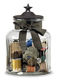 Black Glass Jar L994
