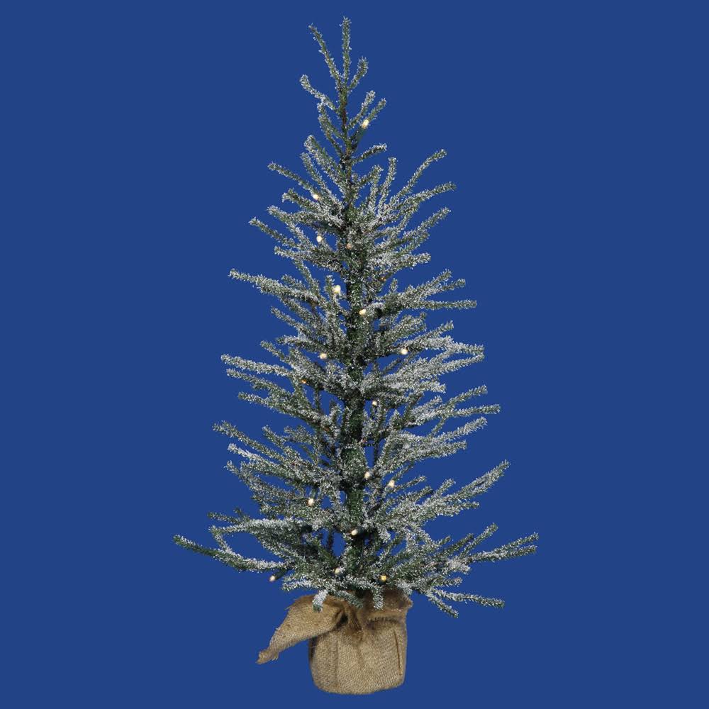 30x22 Frosted Angel Pine Artificial Christmas Tree Warm White LED Lights V1506