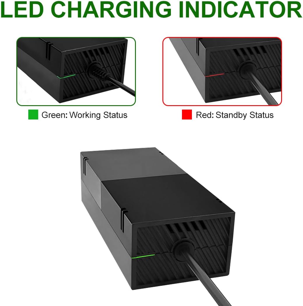 Black Power Supply AC Adapter for Xbox One Console H434490
