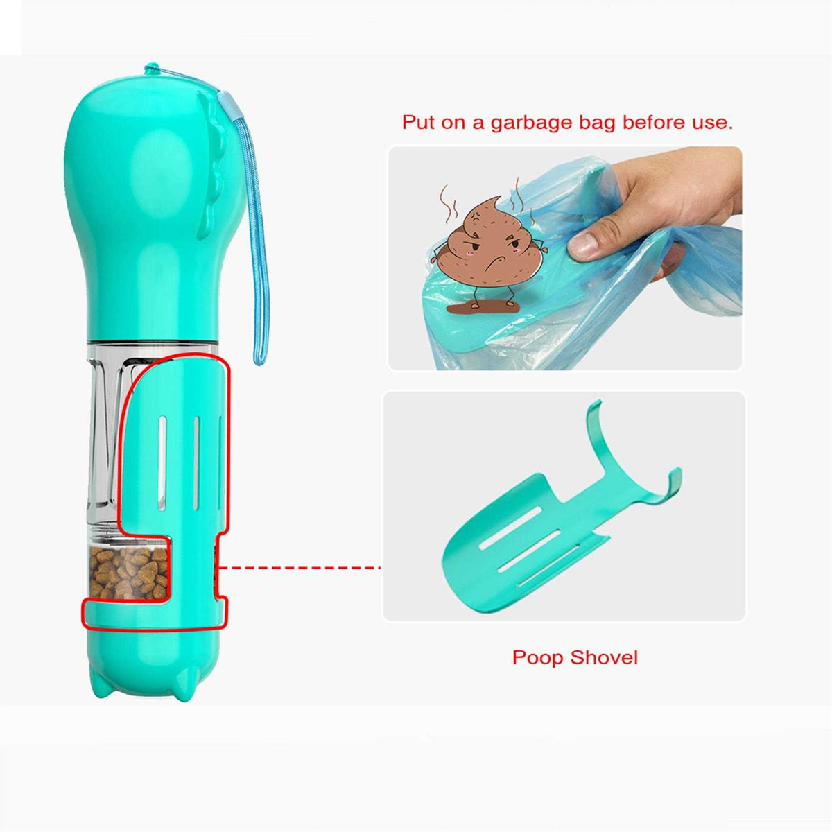 3 in 1 Dog Travel Bottle Set D12210