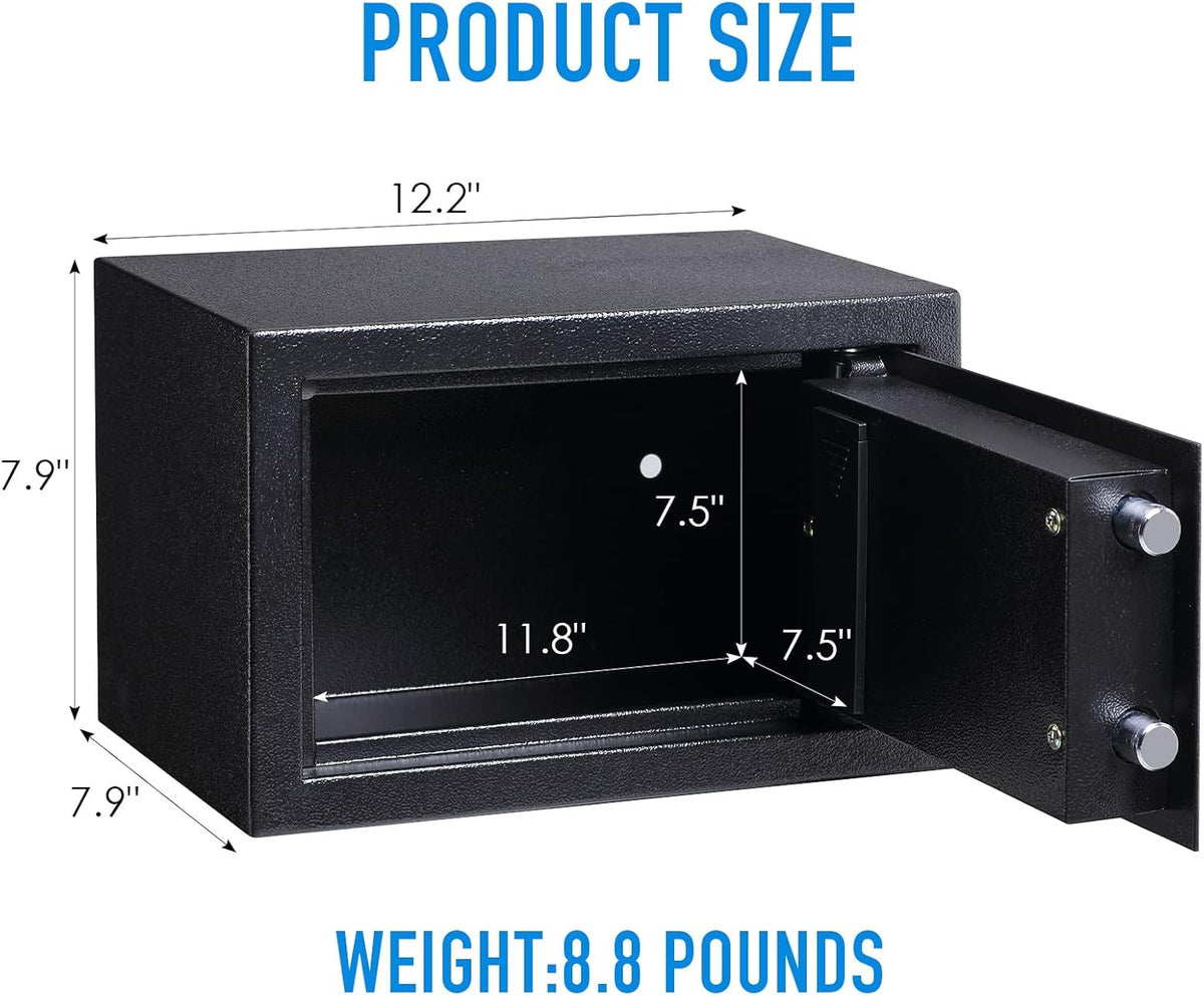 Fingerprint Safe Box 3.83 Cubic Feet with Separate Lock Box and Bottom Compartment R183048