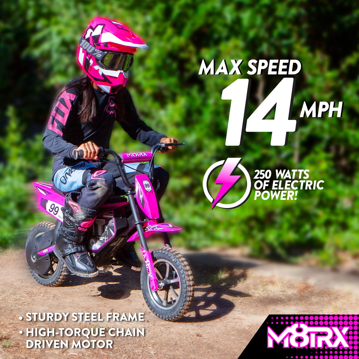 Pink 24V Electric Dirt Bike S731153