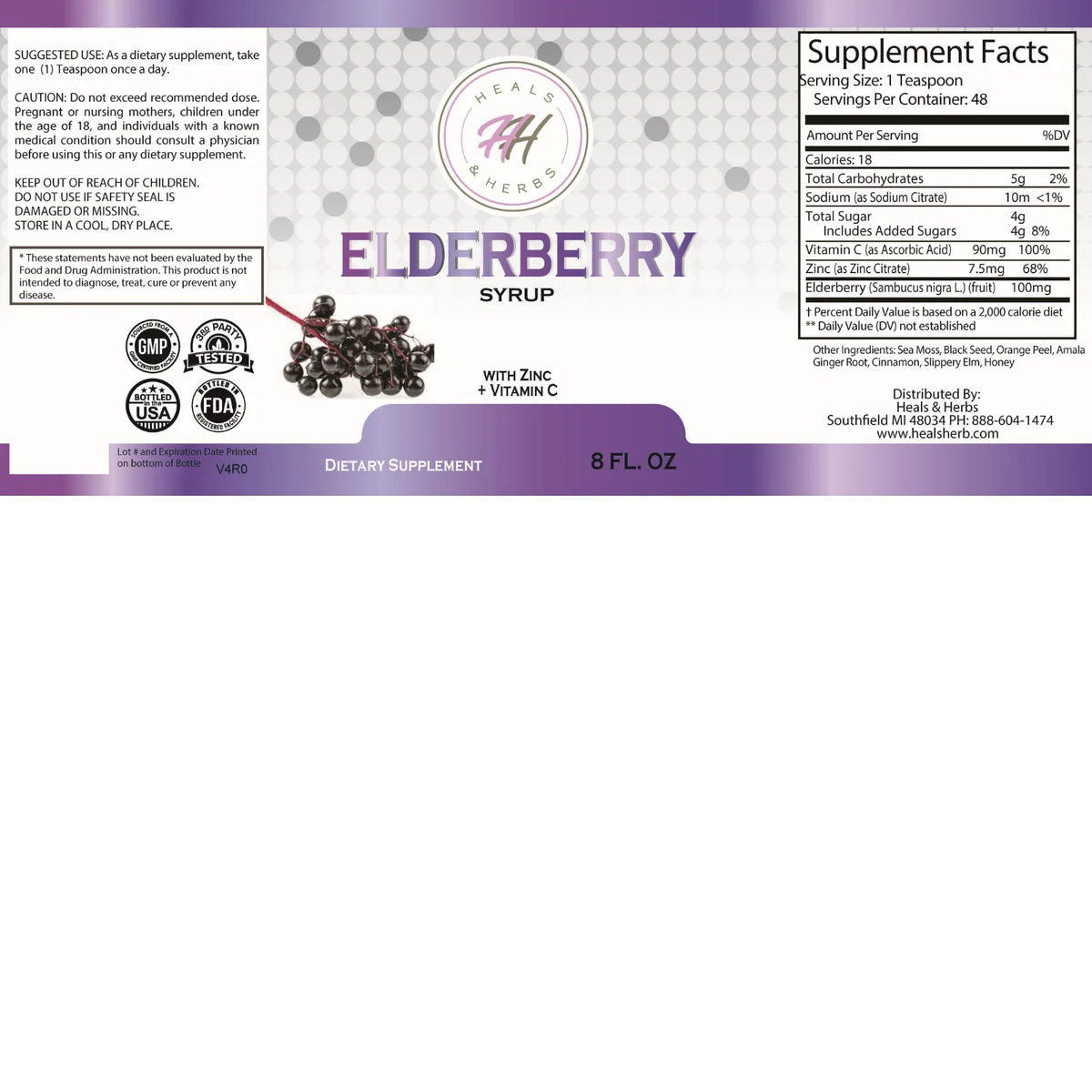 Elderberry Syrup V12593