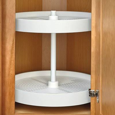 White 2-Shelf Lazy Susan B301602