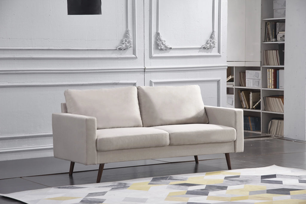 Beige Fabric Sofa W237