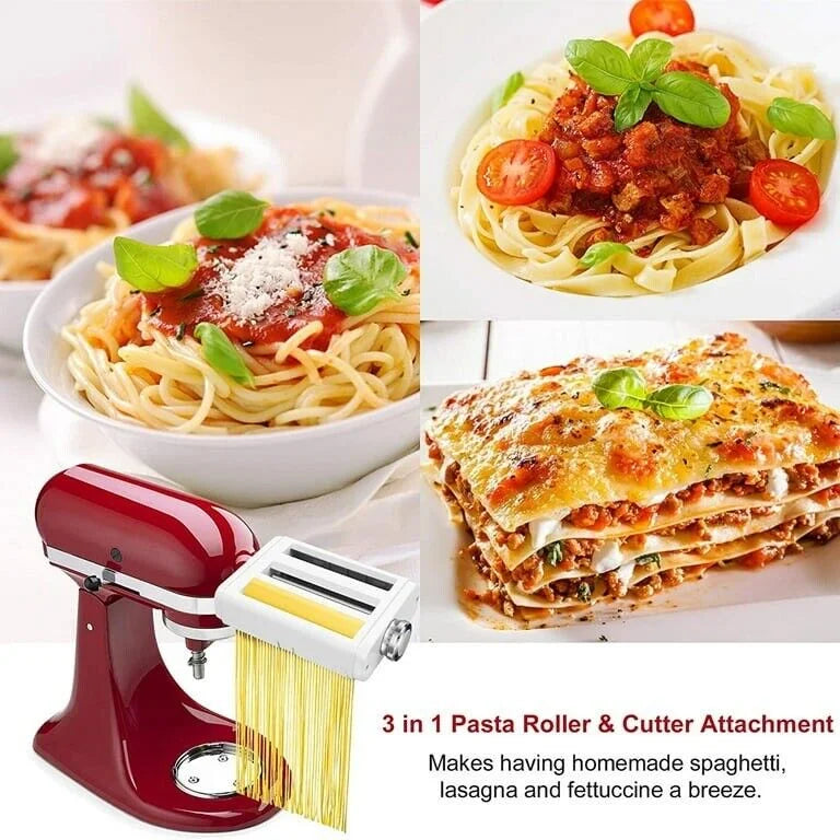 Pasta Maker Attachment for KitchenAid Stand Mixers 3 in 1 Set E1547