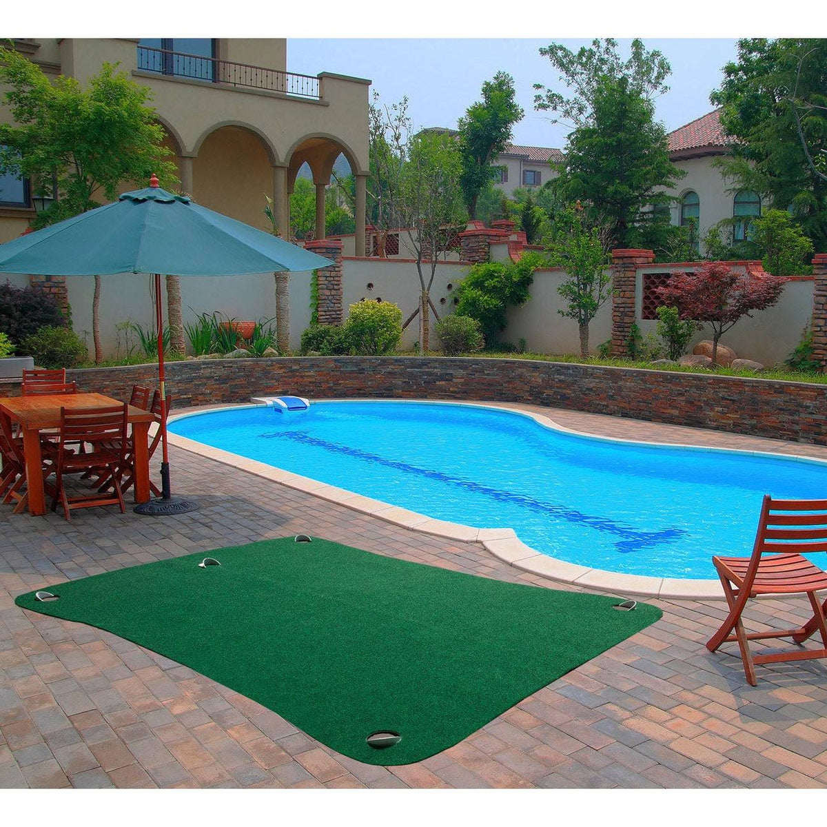 Green 6 x 8-Feet Putting System V391611