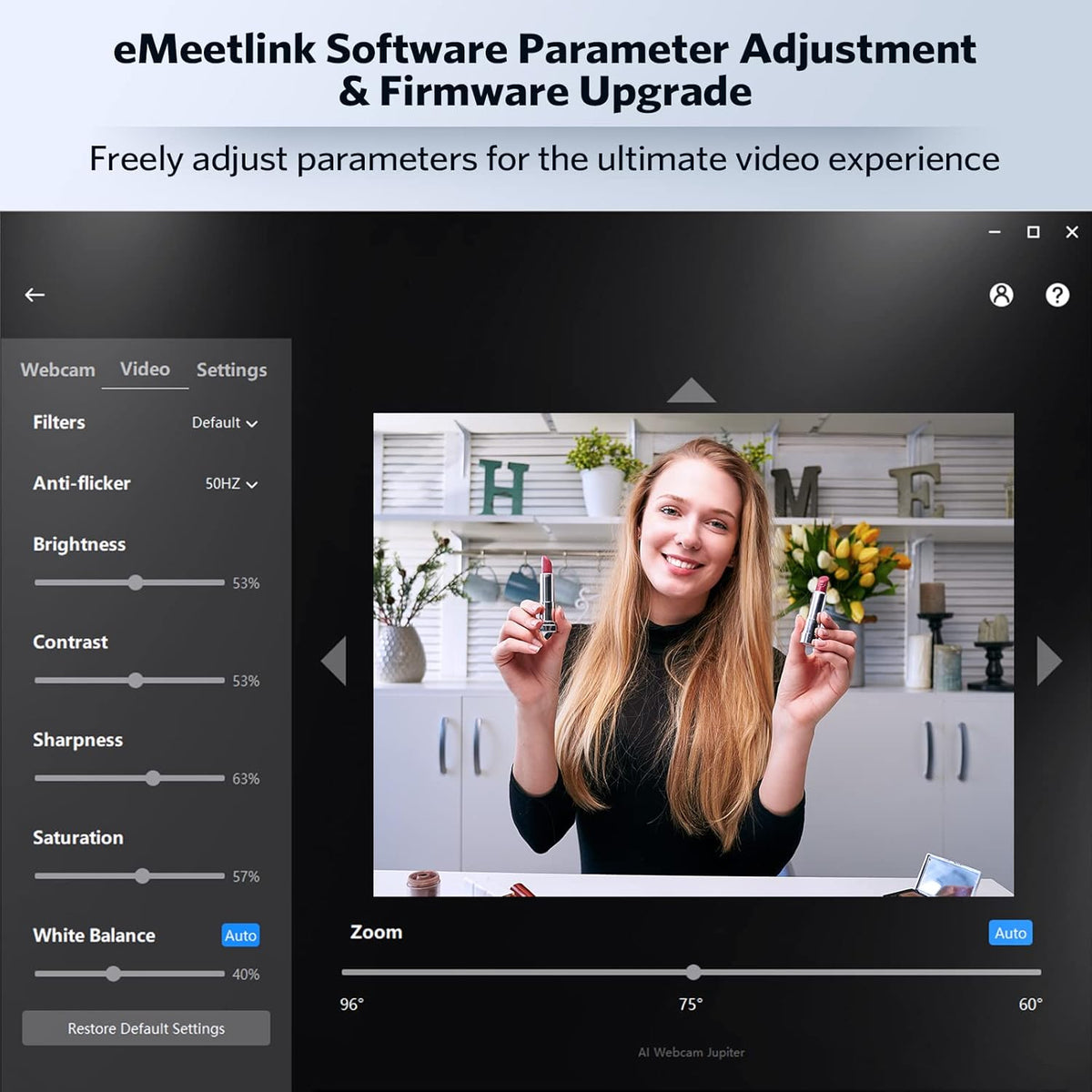 1080P 60FPS Webcam with Microphone and Speaker N67720