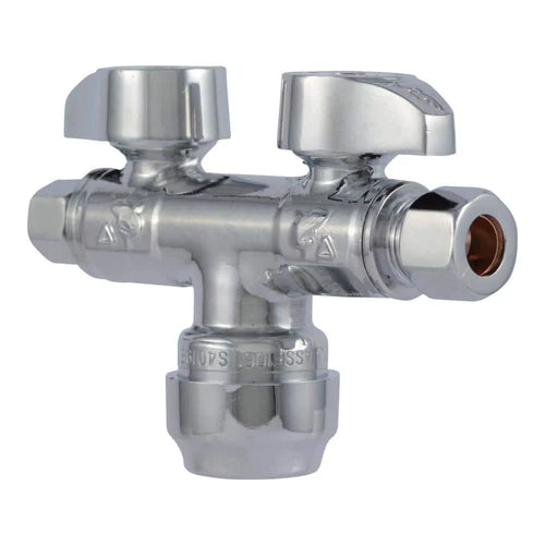 0.5 x 0.375 x 0.75 in. Dual Stop Valve I86074