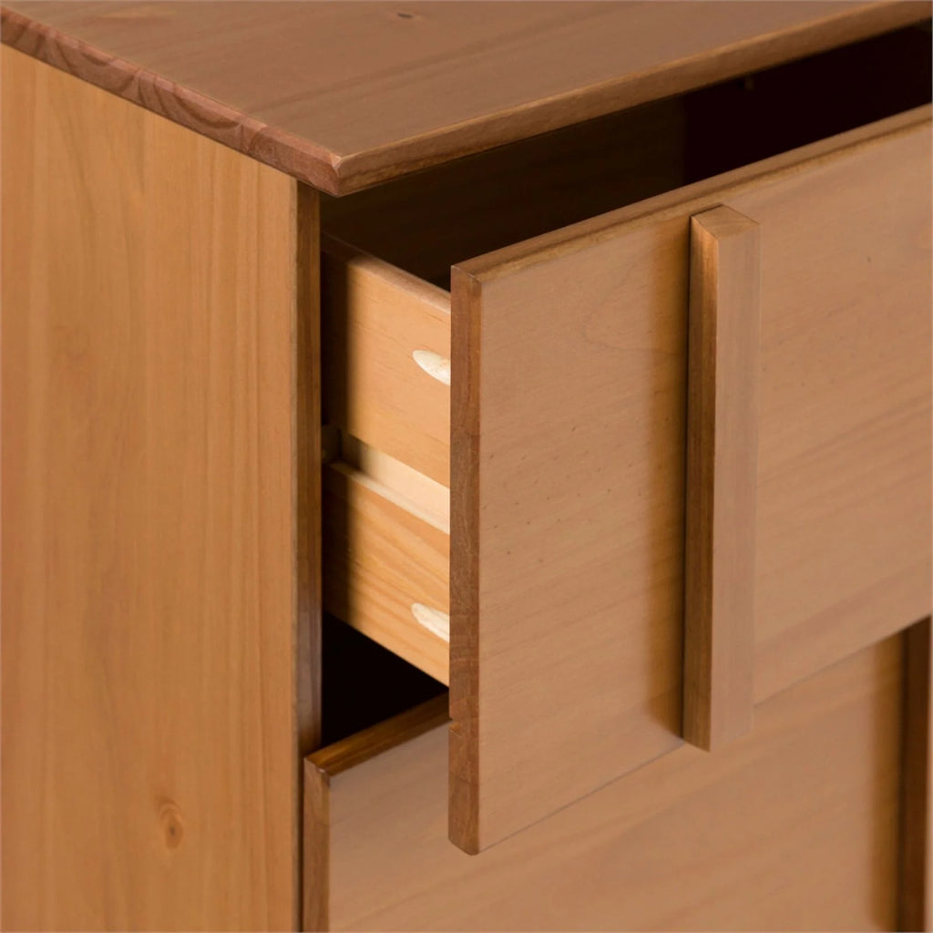 20" Solid Wood 2-Drawer Nightstand O437