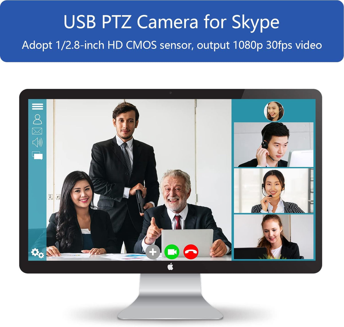 10X Optical Zoom HD 1080P PTZ Camera Webcam X6513