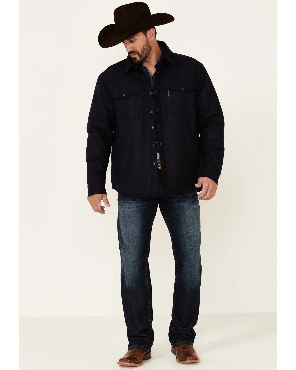 Navy Snap-Front Jacket O975804