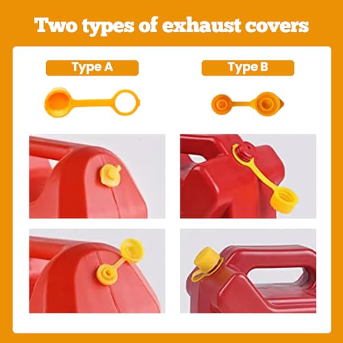 Universal Anti-Spill Gas Can Nozzle Replacement with Flexible Nozzle, 5 Set G6281