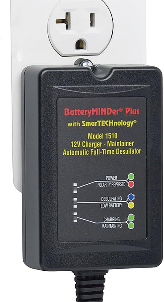 12 Volt 1.5 Amp Battery Charger Maintainer Desulfator R622652