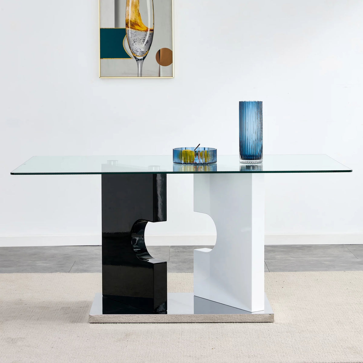 Glass Dining Table for 6 People K1927