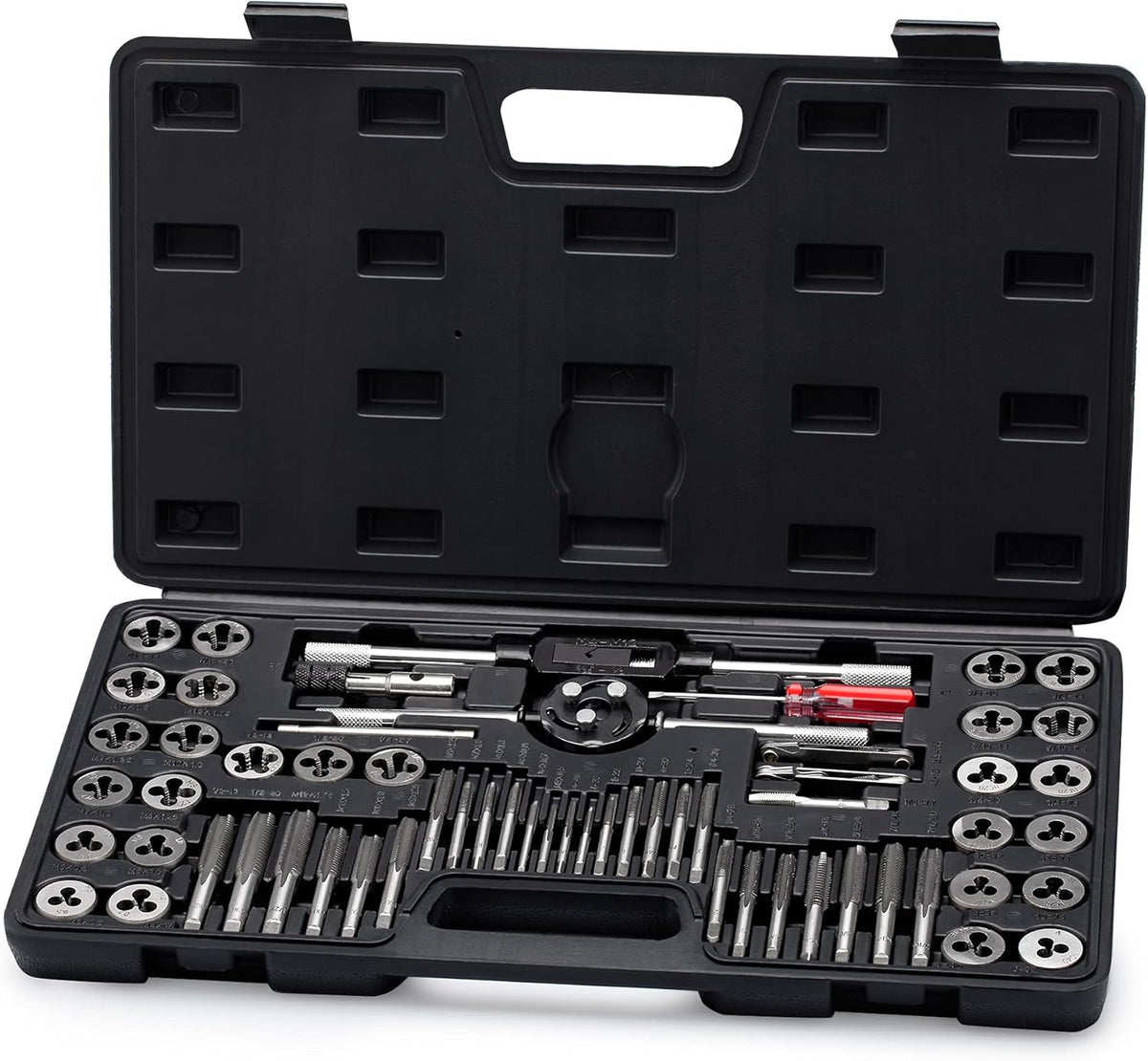 60 Piece Metric & SAE Tap and Die Set with Storage Case Z9578