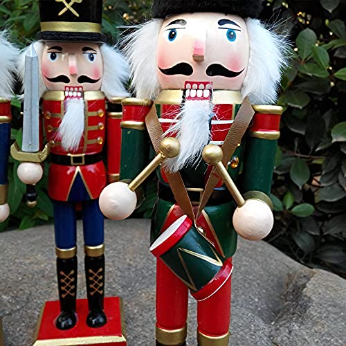 12 Inch Wooden Nutcracker Ornaments Christmas Decoration Figures E587288