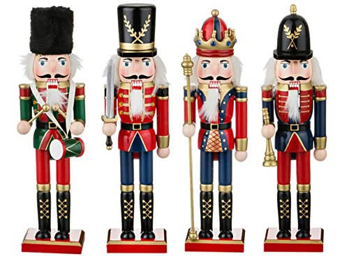 12 Inch Wooden Nutcracker Ornaments Christmas Decoration Figures E587288