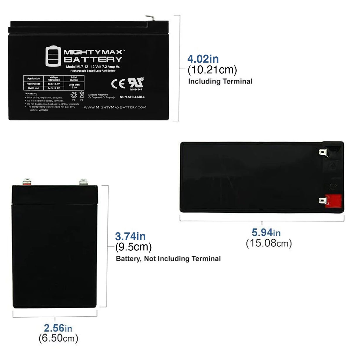 12V 7AH SLA Battery P751