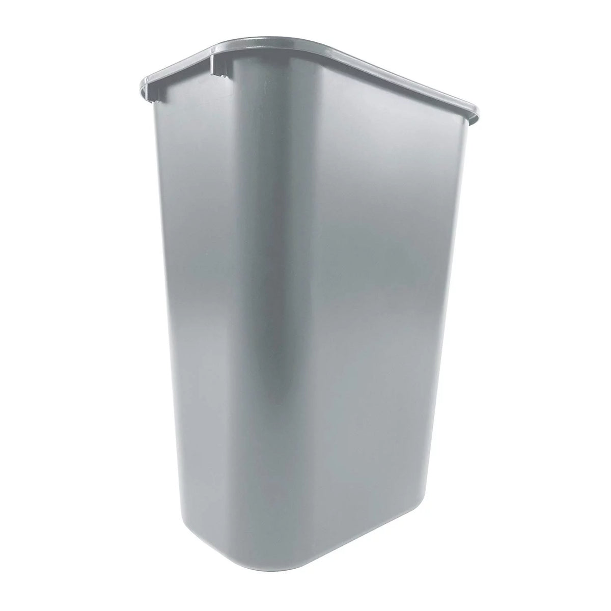 10 Gallon Gray Plastic Wastebasket X71028
