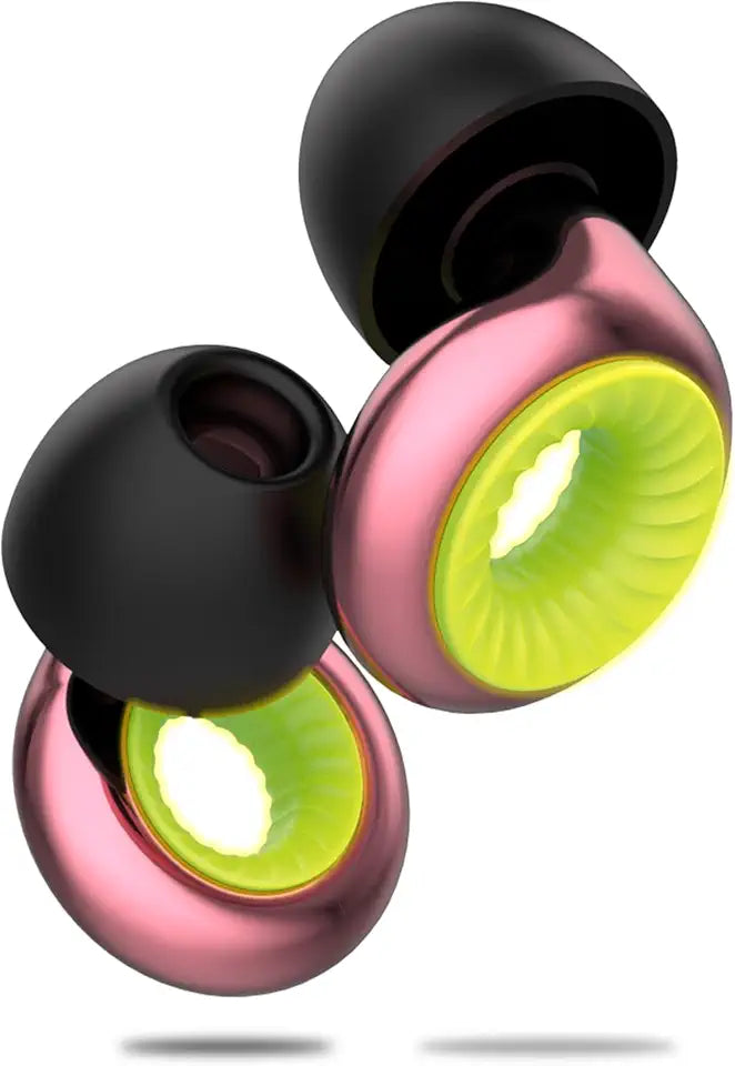 Reusable High-Fidelity Ear Plugs with Fluorescent Ring, 18 dB Noise Reduction K74871