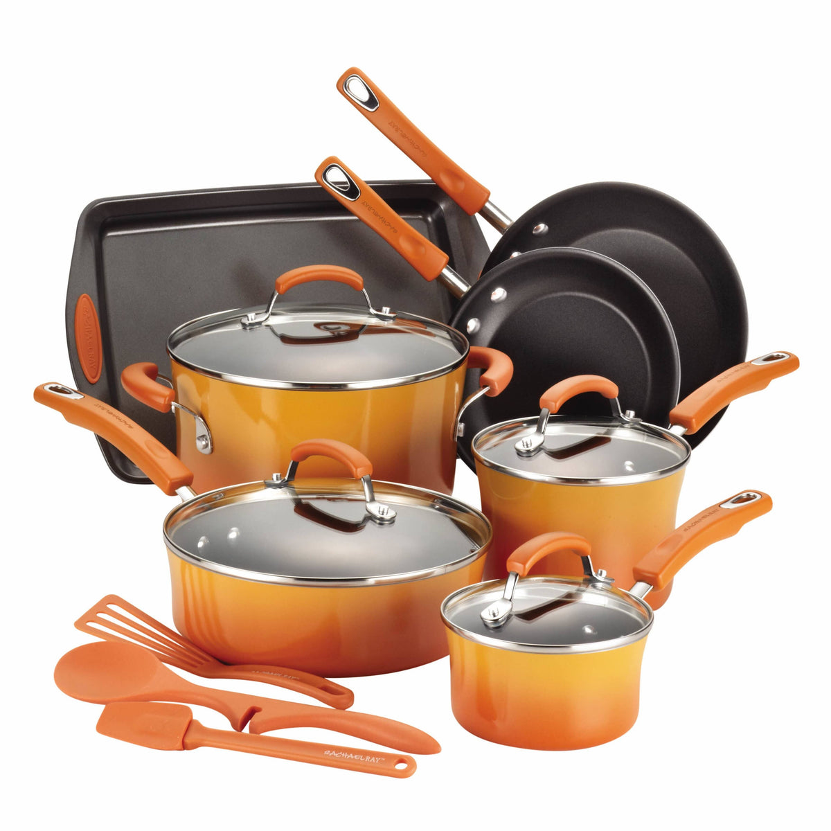 14-Piece Orange Nonstick Cookware Set R284245