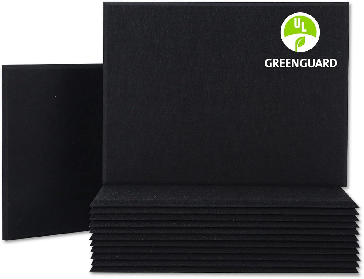 12 Pack Acoustic Panels Sound Dampening Panels, Brown C5973